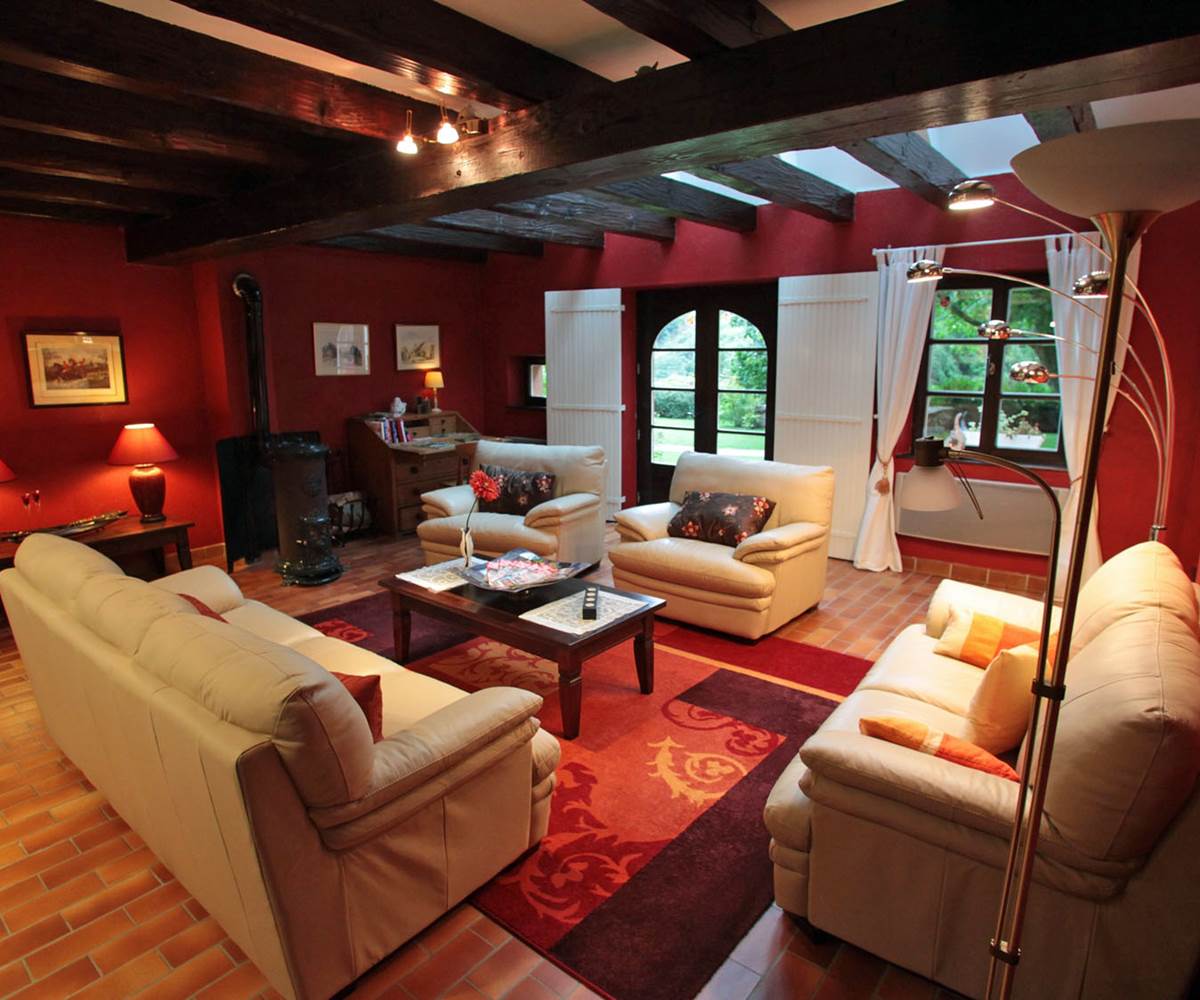 Le salon/bibliothèque