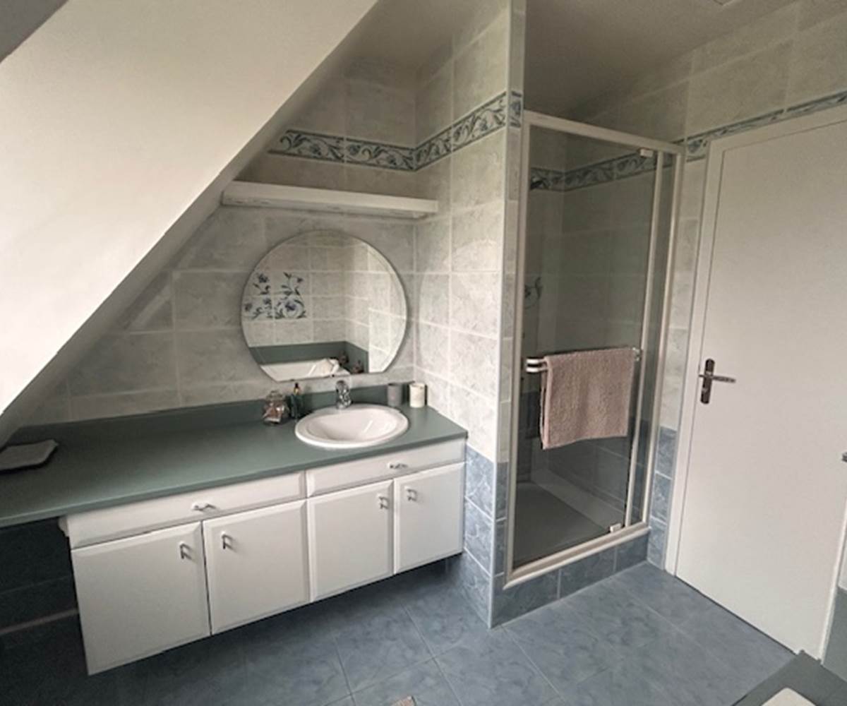 Salle de bain N°2 douche et baignoire