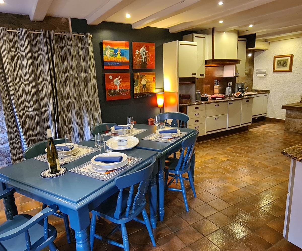 La cuisine du gîte le Châtaignier