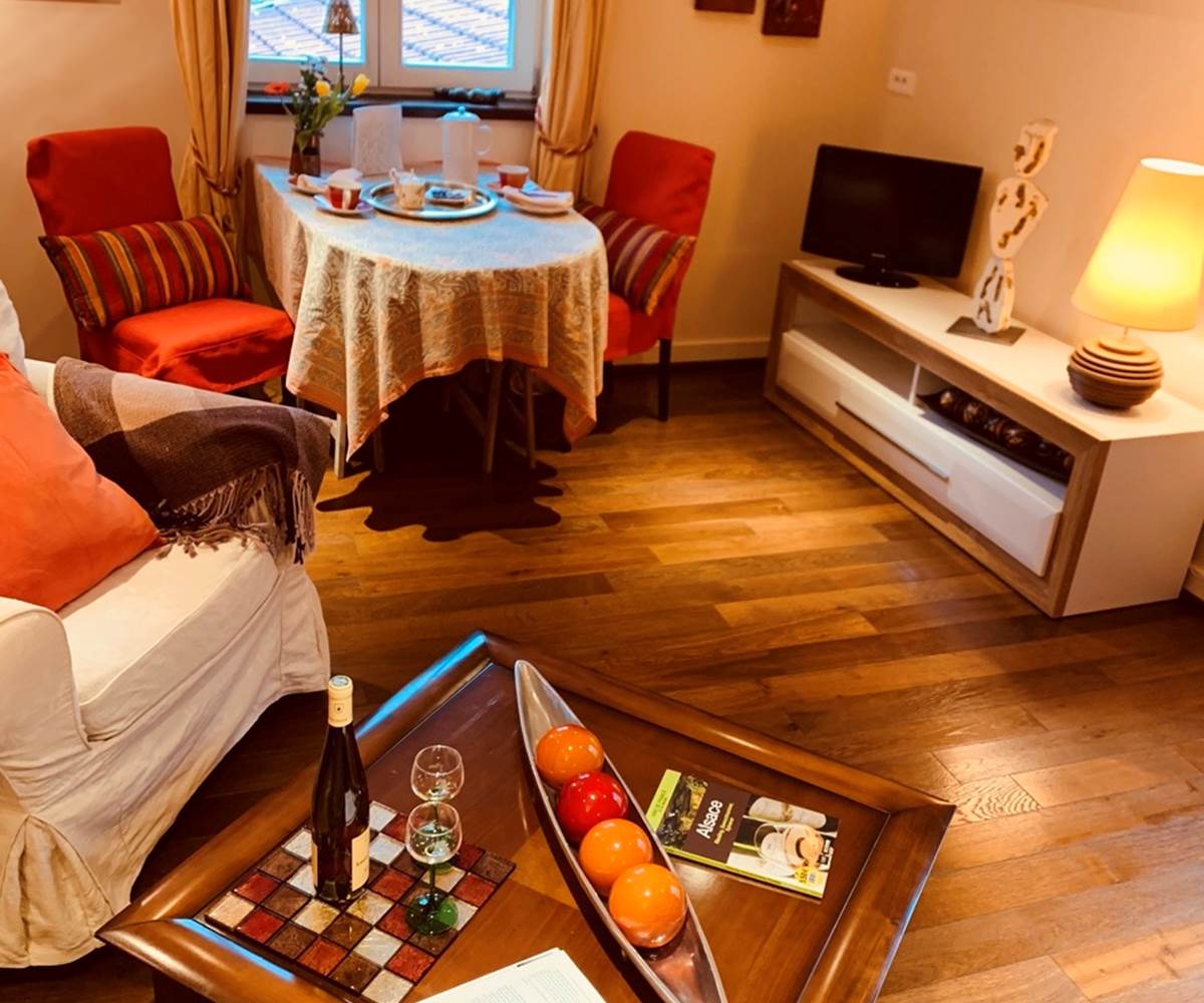 Salon du gîte Le Cerisier