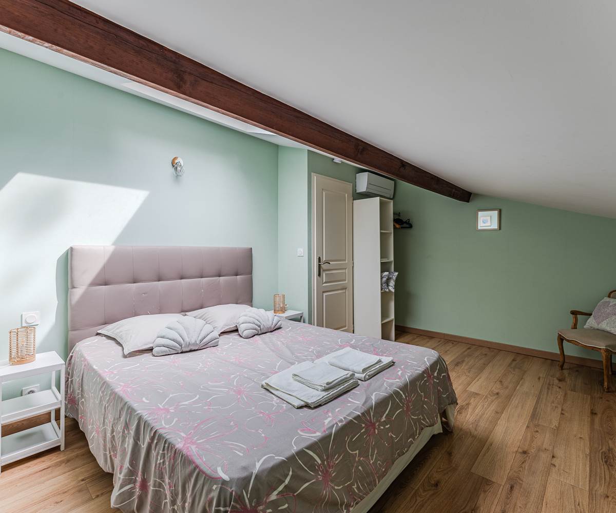 Chambre gîte 2 sommier et matelas mémoire de forme