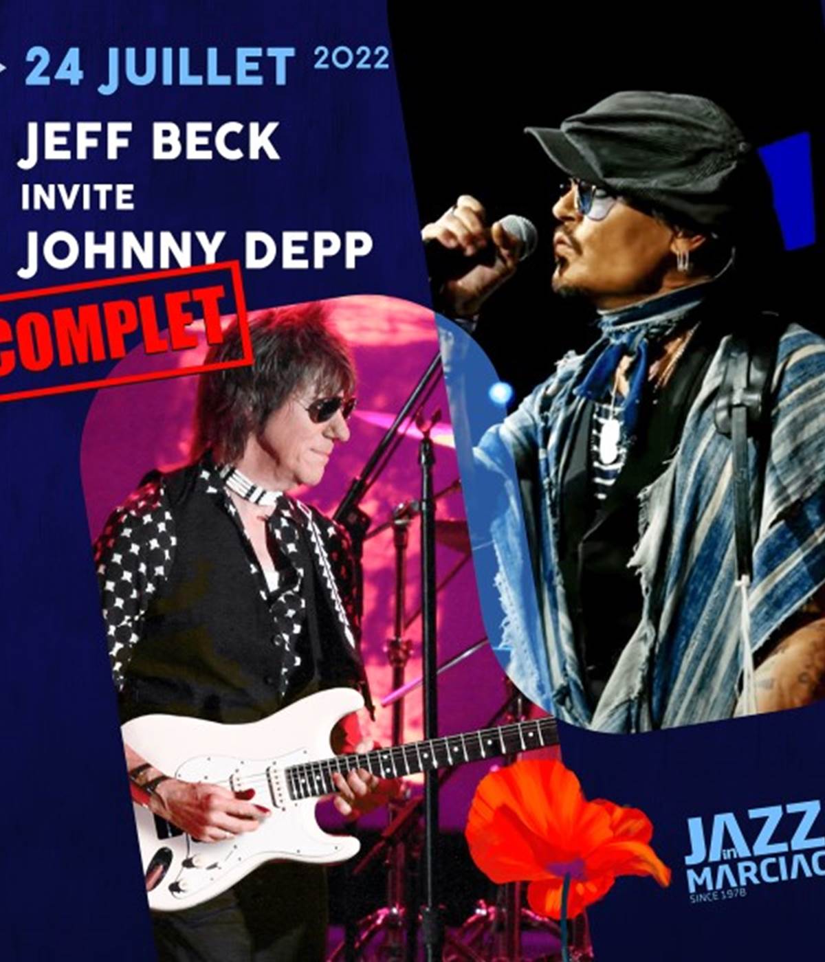 Jeff Beck et Johnny Depp a Marciac en 2022-photo-news