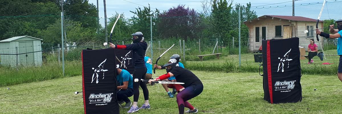 Archery tag par équipe à Coux