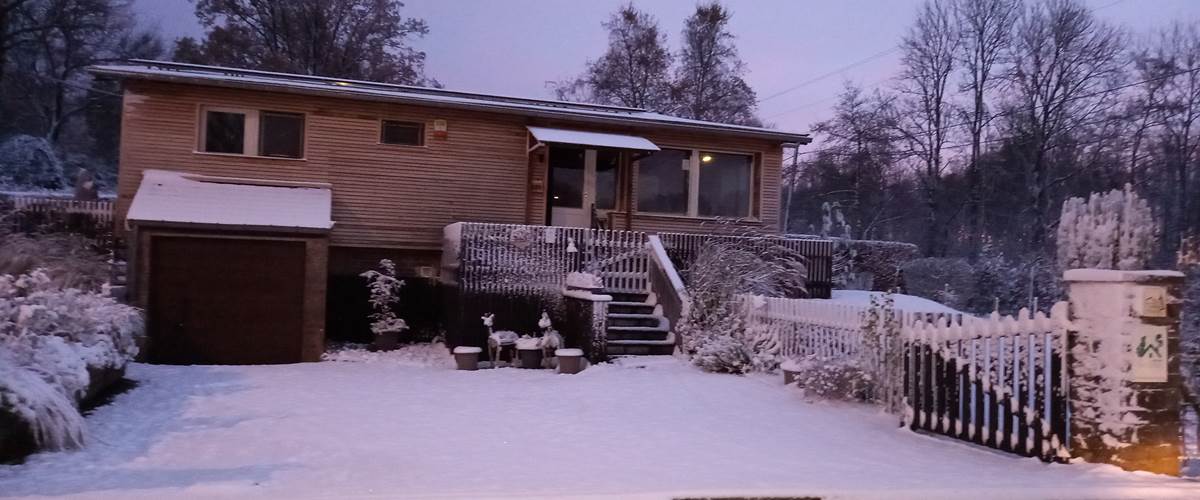 Notre chalet sous la neige