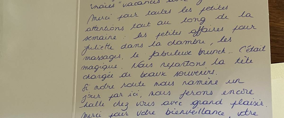 Jolie carte de remerciements