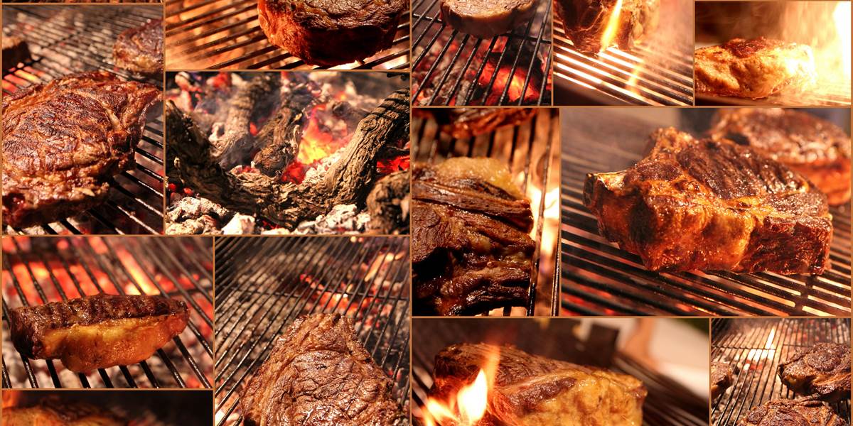 Les viandes, la spécialité de notre Chef Jules, une véritable passion - photo dégustation de différentes viandes bovines - Le Ranch des Lacs