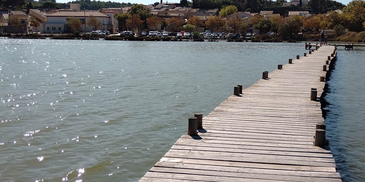 Balade sur les pontons de Peyriac de Mer