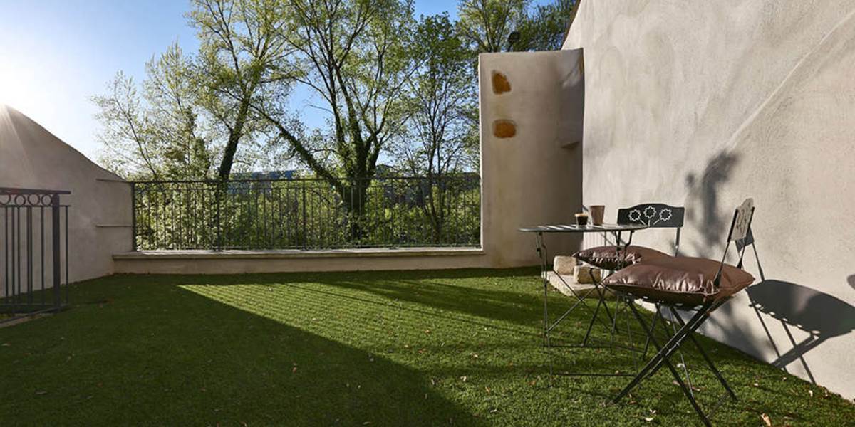 Terrasse de 30 m² avec vue sur le Rhône