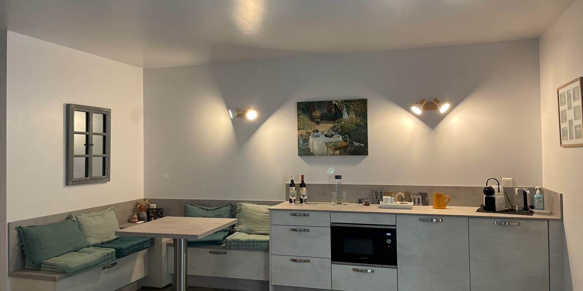 Vue face au lit - Chambre MAUZAC (RDC)