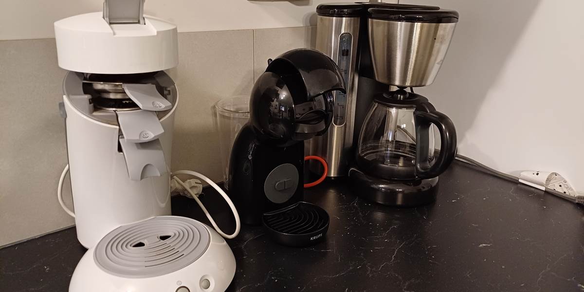 3 machines à café