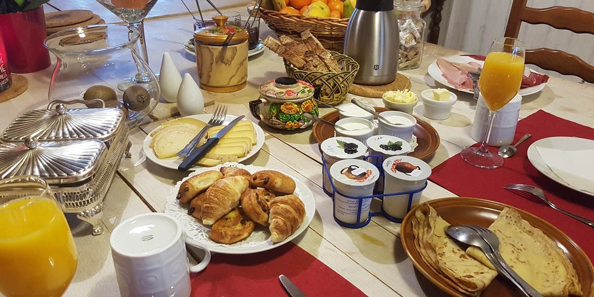 Petit déjeuner gourmand campagnard  Le Ranch des Lacs 87120