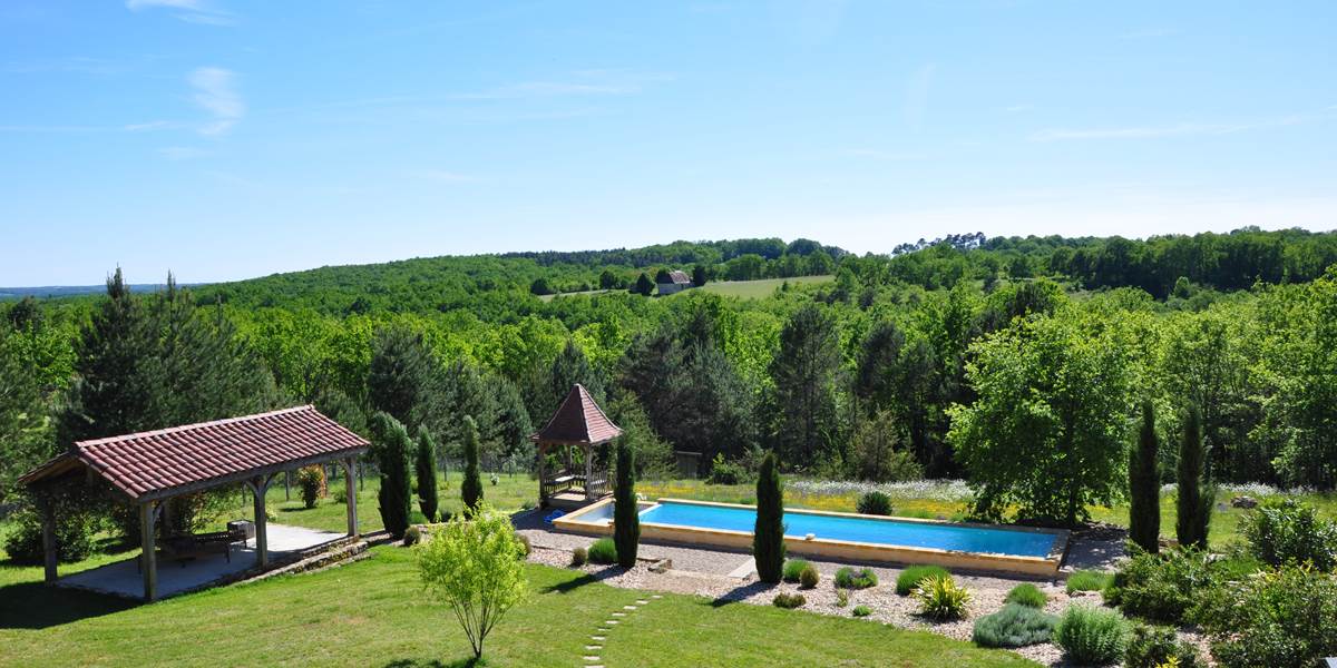 Vue Terrasse - Chambre CASTANG (1er étage)