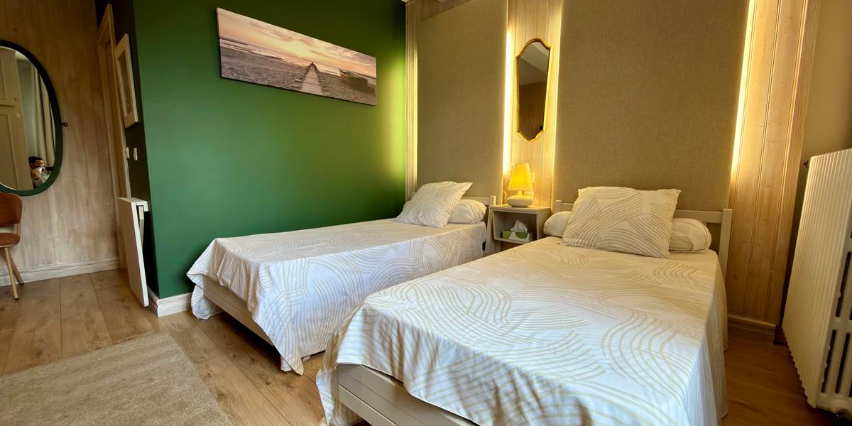Chambre Les Pins - Lits Jumeaux - Horizon des Landes Doazit