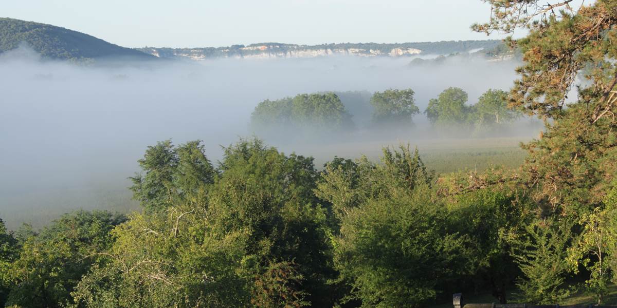 La vue depuis le gîte