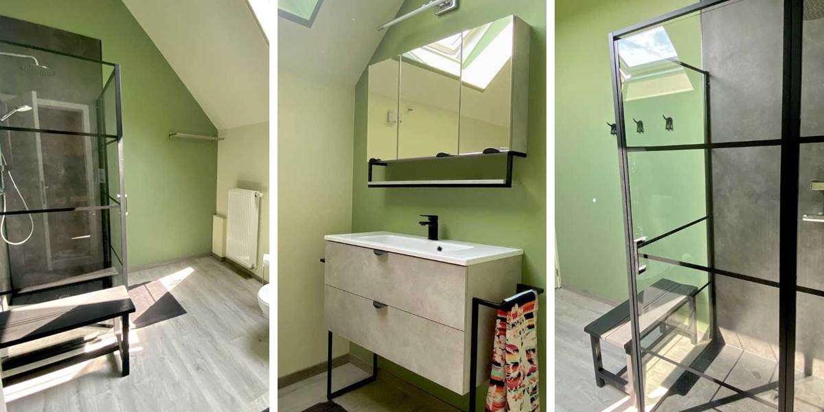 Gîte La demoiselle ô bois  Salle de bain (2)