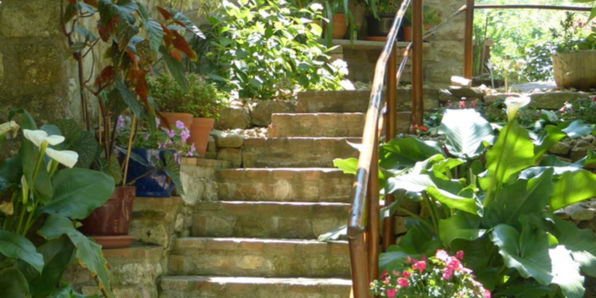 l'escalier d'accès