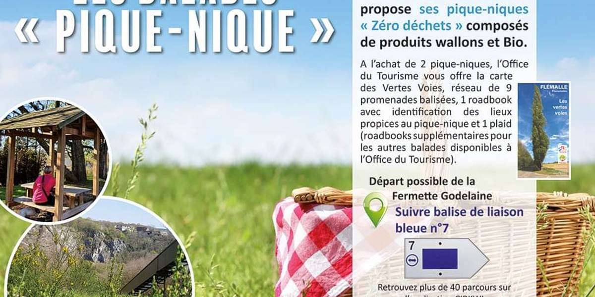 Flémalle - balade - pique-nique - zéro déchet - Fermette Godelaine
