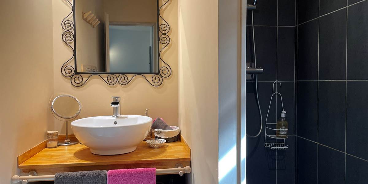 Salle d'eau & Douche à l'italienne - Chambre MAUZAC (RDC)
