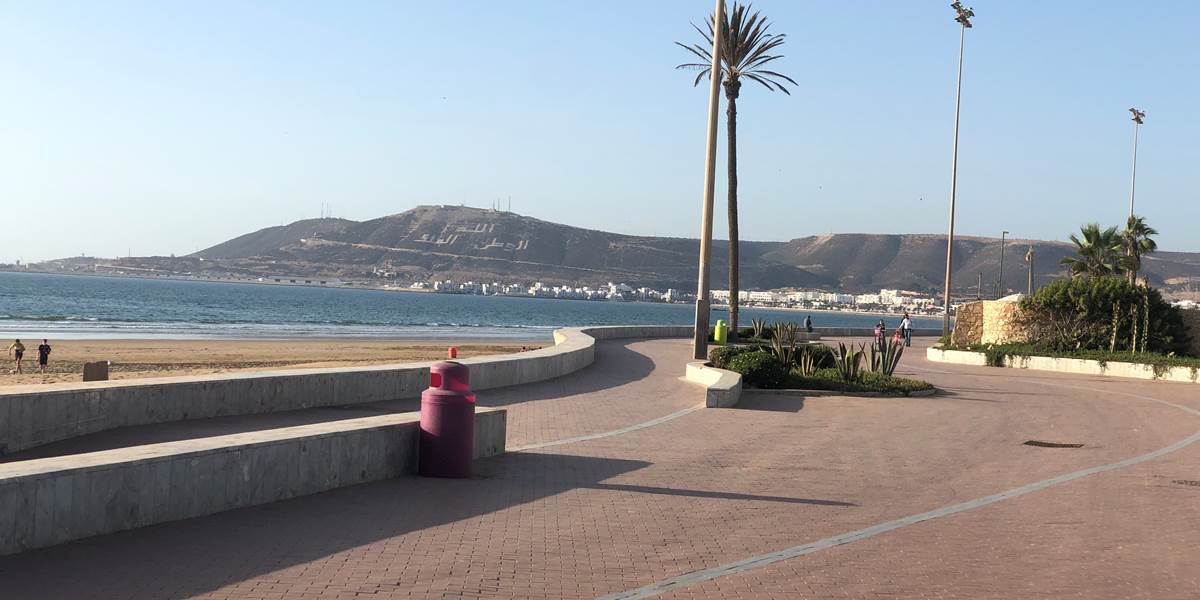 Agadir, une des plus belles promenades du front de mer sécurisée