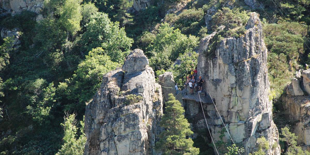 Les Chalets de la Margeride: Une Tyrolienne impressionnante