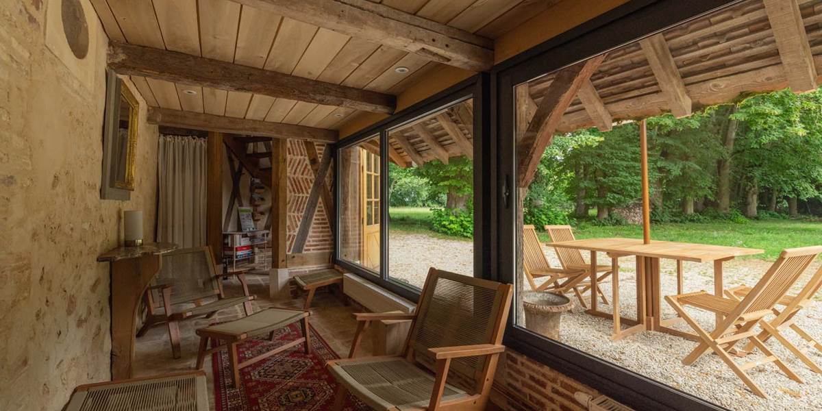 Salon de détente du gîte