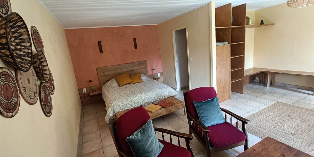 Chambre d'hôte double avec coin salon Compostelle