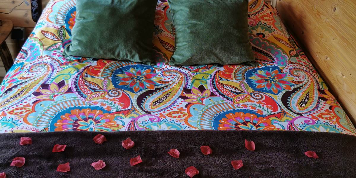 Couette colorée pour les soirs d'été