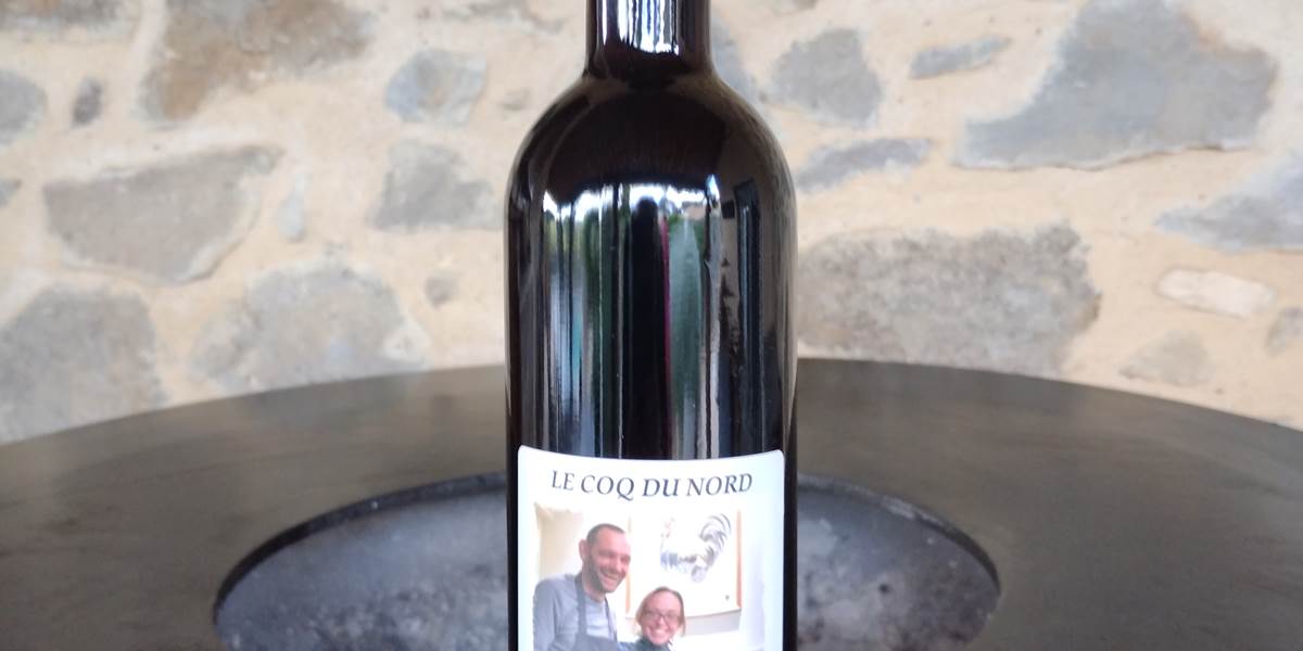 Cuvée Ensemble du Domaine "Les Tuileries"étiquette pour "Le Coq du Nord -Mailhac"