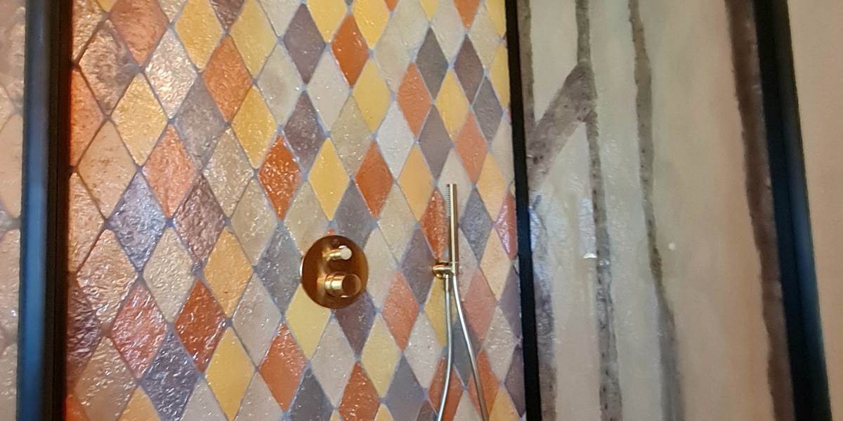 La douche de l'espace sauna