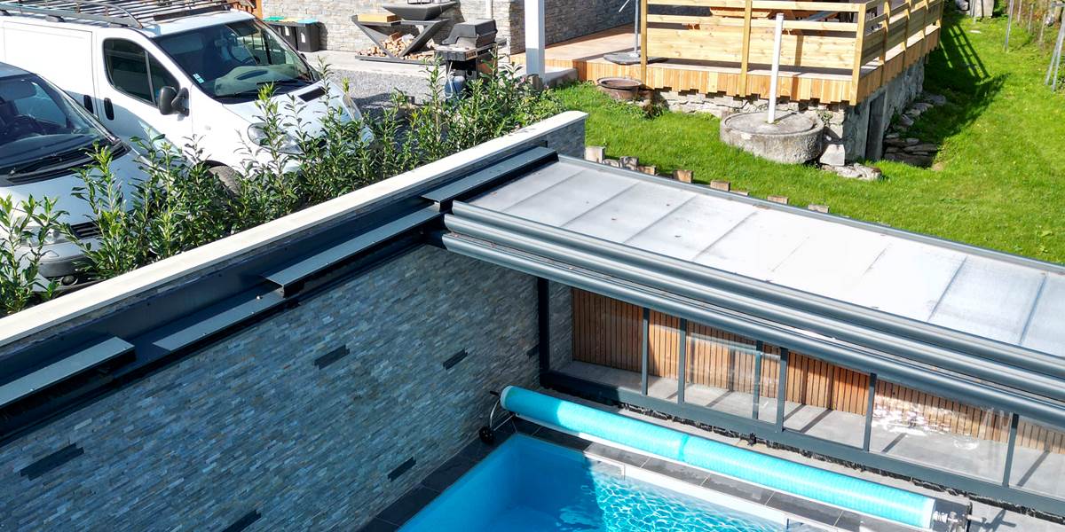 vue maison piscine