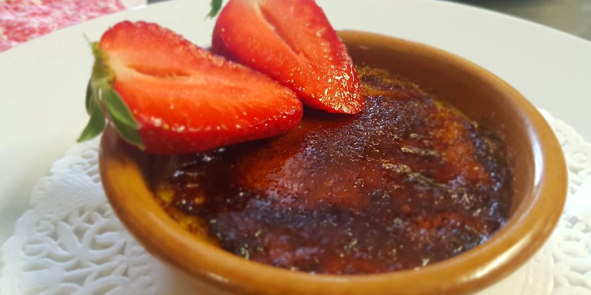 Crème Brûlée avec gousse vanille des iles Le Ranch des Lacs