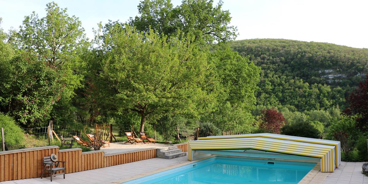Piscine grand gite Vallée du Célé Compostelle