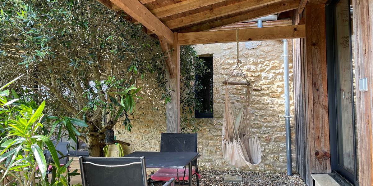 Terrasse & Hamac - Chambre MAUZAC (RDC)