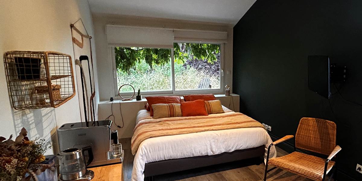 La chambre Kool c'est une grande chambre avec tout le confort