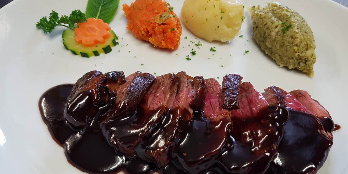 magret sauce caramel d'épices Le Ranch des Lacs