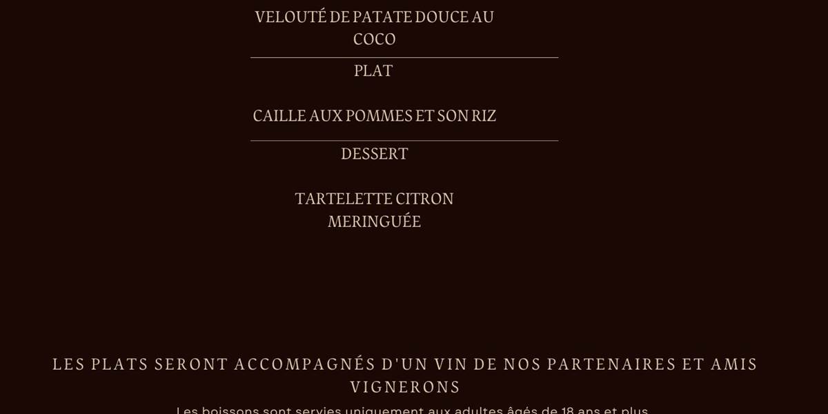 Table d'hôtes du 18 février 2023