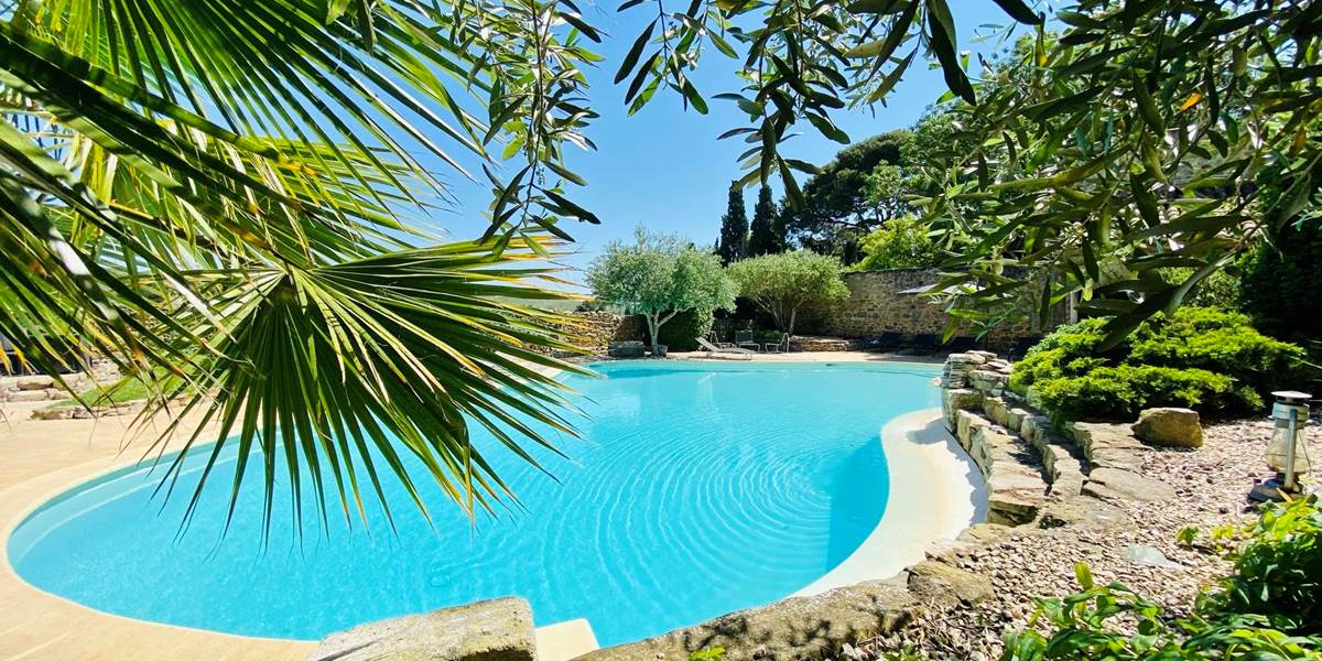 Piscine privée partagée avec tous nos hôtes