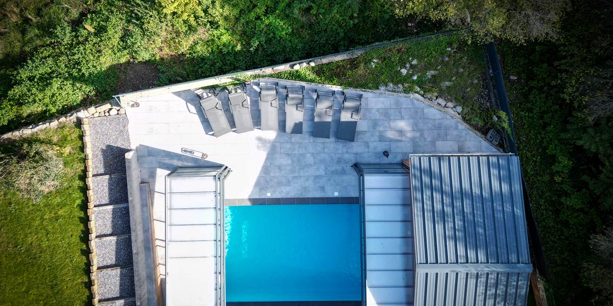 piscine vue de haut