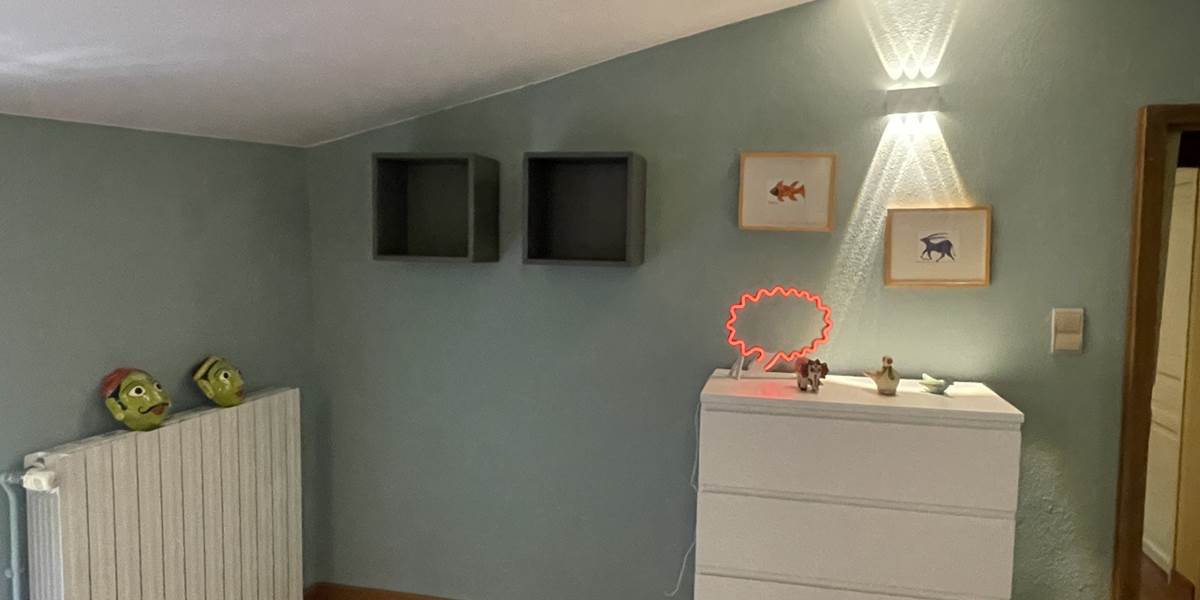 CHAMBRE DORTOIR AQUA-ROSE commode MF