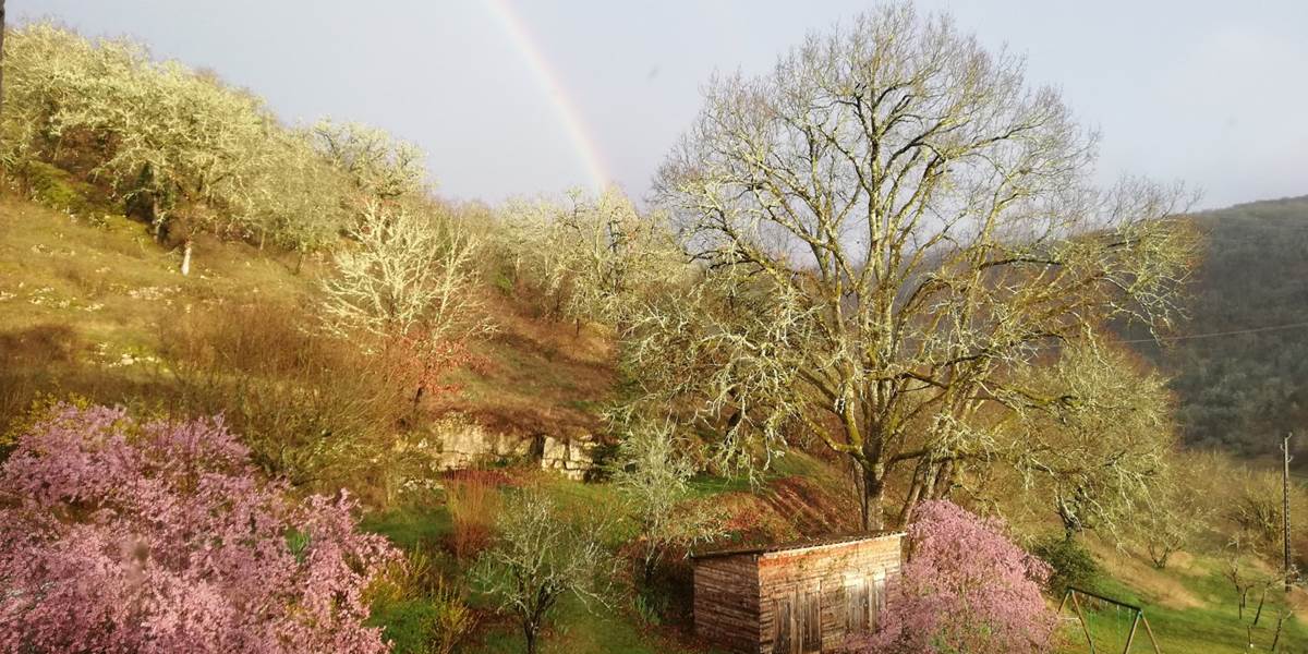 Jardin Vallée du célé proche Figeac