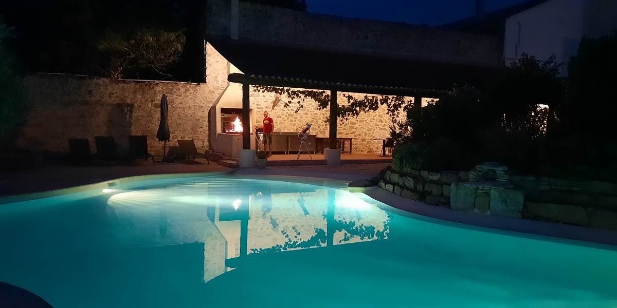Barbecue à la table d'hôtes de ce soir