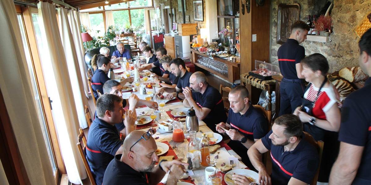 Journée Nationale du Petit Déjeuner2022 avec le SDIS87 au Ranch des Lacs