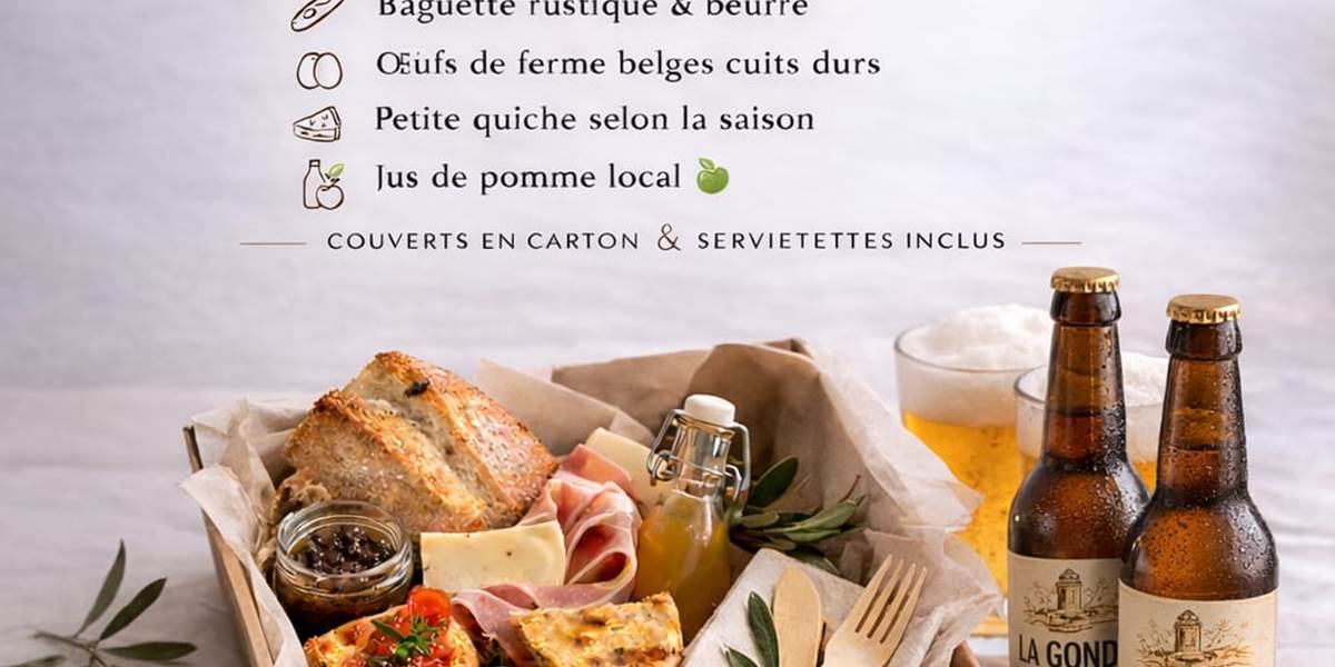 Flémalle - balades - pique-nique - apéro - Glacerie Caro - Formule avec bière locale