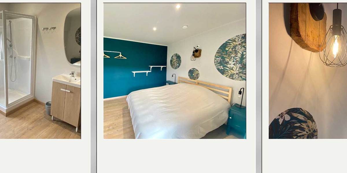 Chambre ô jardin - 2 personnes - douche privative