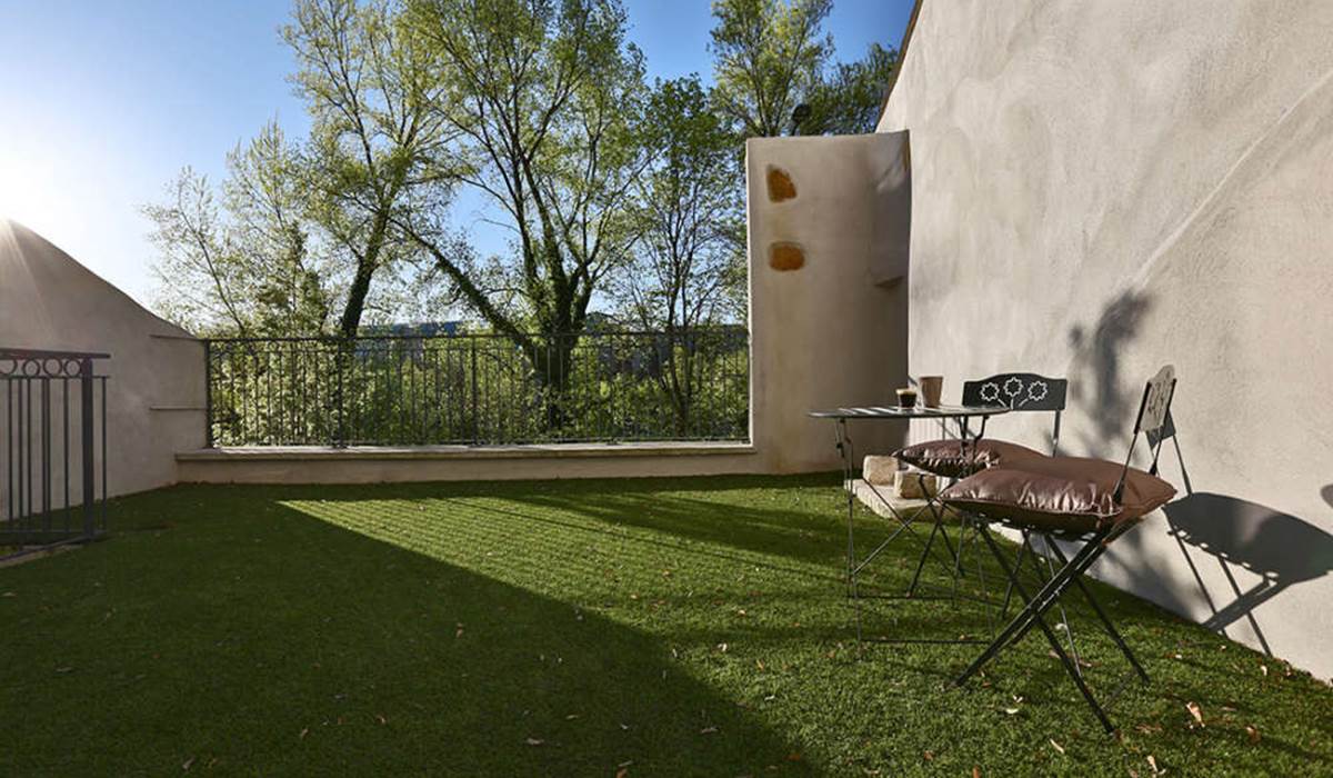 Terrasse de 30 m² avec vue sur le Rhône