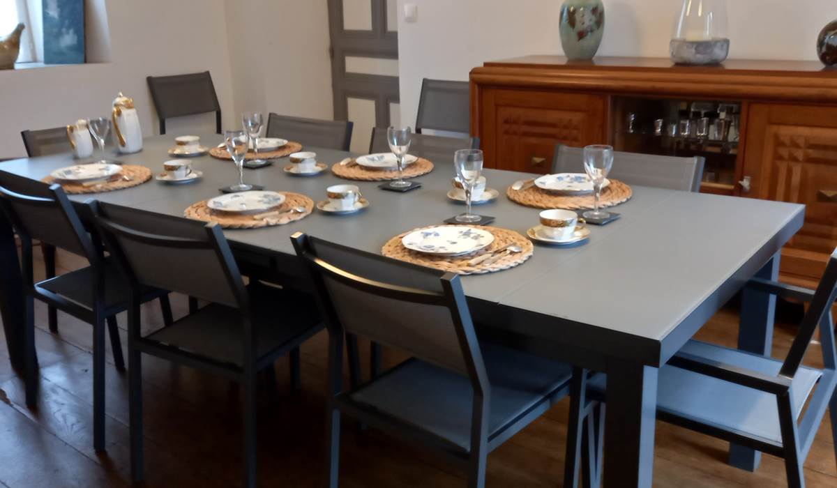 Salle à manger, chambre d'hôtes La Babinerie Saint Léonard de Noblat