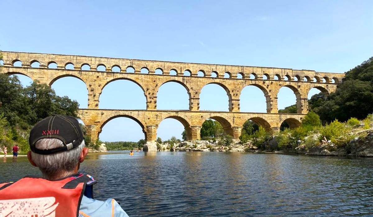 canoe pont du gard