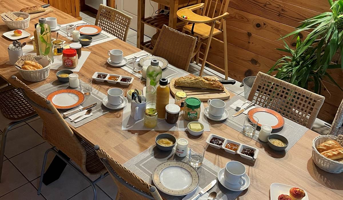 La table du petit déjeuner