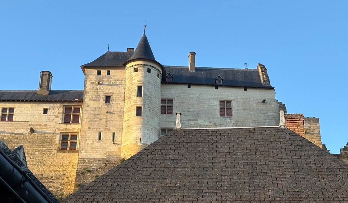 Une des vues sur le château depuis le gite