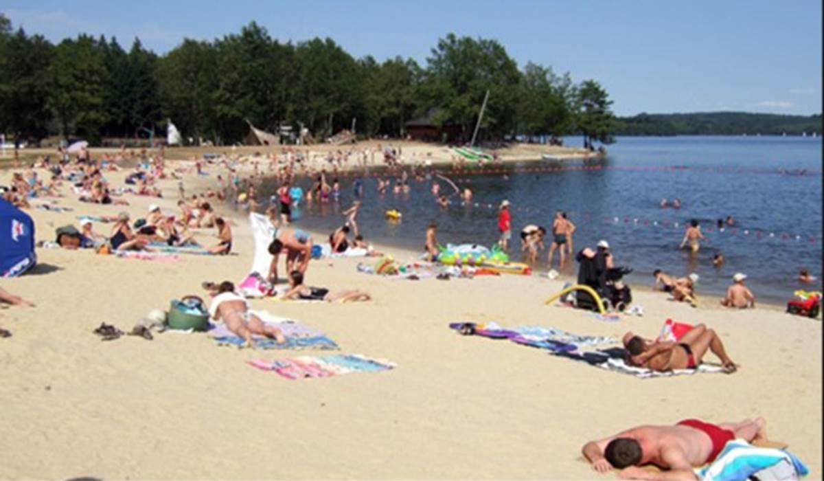 plage du lac de vassiviere